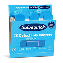 Lade das Bild in den Galerie-Viewer, Blauer detektierbare Pflaster, 35 stück/mine | Packung (6 Stück)