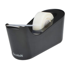 Lade das Bild in den Galerie-Viewer, Scotch™ Tischabroller C18, Schwarz + Scotch® Magic™ Unsichtbares Klebeband, 1 Rolle/Packung | Packung (1 Stück)