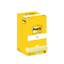 Lade das Bild in den Galerie-Viewer, Post-it® Notes, Gelb, 76 mm x 76 mm, 100 Blatt/Block, 12 Blöcke/Packung, Kartonverpackung, 100% PEFC | Packung (1 Stück)