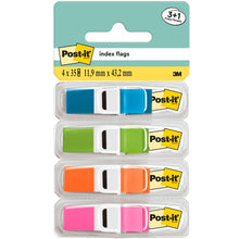 Lade das Bild in den Galerie-Viewer, Post-it® Index Haftstreifen, Mini, Transluzente Farben, 11.9 mm x 43.2 mm, Promotion, 35 Haftstreifen/Spender, 3 Spender + 1 Gratis/Packung | 1 Stück
