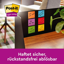 Lade das Bild in den Galerie-Viewer, Post-it® Super Sticky Notes, 76 mm x 76 mm, Promotion, 90 Blatt/Block, 100% PEFC