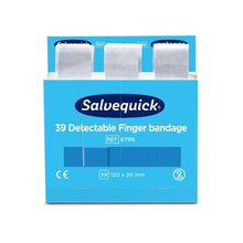 Lade das Bild in den Galerie-Viewer, Blaue detektierbare fingerbandage, 120 x 20 mm, 39 st/mine | Packung (6 Stück)