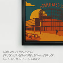 Lade das Bild in den Galerie-Viewer, Bermuda3Eck Bochum – Retro Poster im 70er-Stil
