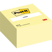 Lade das Bild in den Galerie-Viewer, Post-it® Notes Würfel 636-B, Gelb, 76 mm x 76 mm, 450 Blatt/Block, 1 Block/Packung, 100% PEFC, SGSCH-PEFC-COC-110078 | Packung (1 Stück)