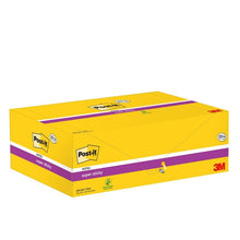 Lade das Bild in den Galerie-Viewer, Post-it® Super Sticky Notes, Gelb, 76 mm x 127 mm, 90 Blatt/Block, 24 Blöcke/Packung, Kartonverpackung, 100% PEFC, SGSCH-PEFC-COC-110078 | Packung (1 Stück)