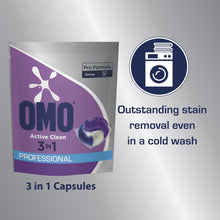 Lade das Bild in den Galerie-Viewer, Omo Professional Active Clean 3in1 Kapseln | Packung (80 Tabs)