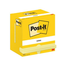 Lade das Bild in den Galerie-Viewer, Post-it® Notes, Gelb, 76 mm x 127 mm, 100 Blatt/Block, 12 Blöcke/Packung, Kartonverpackung, 100% PEF | Packung (1 Stück)
