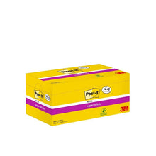 Lade das Bild in den Galerie-Viewer, Post-it® Super Sticky Notes, Gelb, 76 mm x 76 mm, Promotion, 90 Blatt/Block, 14 Blöcke + 2 Gratis/Packung, 100% PEFC, SGSCH-PEFC-COC-110078 | Packung (1 Stück)