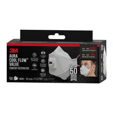 Lade das Bild in den Galerie-Viewer, 3M™ Aura™ Comfort Cool Flow™ Partikelmaske 9332+, FFP3, mit Ventil