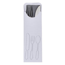 Lade das Bild in den Galerie-Viewer, PAPSTAR 100 Bestecktaschen 23,5 cm x 7,3 cm inklusive farbiger Bistro Serviette