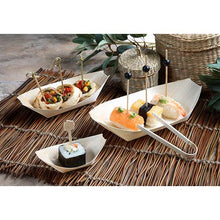 Lade das Bild in den Galerie-Viewer, PAPSTAR 50 Fingerfood - Schalen, Holz "pure" "Schiffchen"