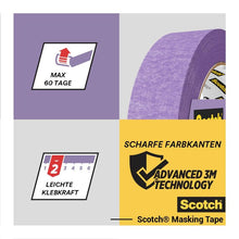 Lade das Bild in den Galerie-Viewer, Scotch® Malerabdeckband für empfindliche Oberflächen, 36 mm x 41 m, 1 Rolle/Packung, 100% PEFC SGSCH-PEFC-COC-110078 | Packung (1 Rolle)