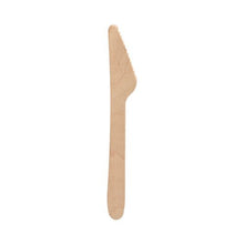 Lade das Bild in den Galerie-Viewer, PAPSTAR Messer aus FSC® Holz "pure", 16,5 cm, umweltfreundlich | Papptray (100 Stück)