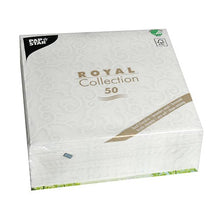 Lade das Bild in den Galerie-Viewer, PAPSTAR 50 Servietten "ROYAL Collection" 1/4-Falz 40 x 40 cm weiss