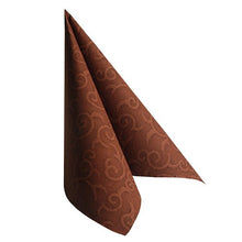 Lade das Bild in den Galerie-Viewer, PAPSTAR 50 Servietten "ROYAL Collection" 1/4-Falz 40 x 40 cm braun