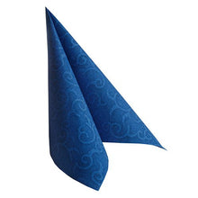 Lade das Bild in den Galerie-Viewer, PAPSTAR 50 Servietten "ROYAL Collection" 1/4-Falz 40 x 40 cm dunkelblau