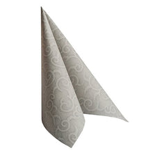 Lade das Bild in den Galerie-Viewer, PAPSTAR 50 Servietten "ROYAL Collection" 1/4-Falz 40 x 40 cm grau