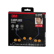 Lade das Bild in den Galerie-Viewer, Auslaufartikel: 3M™ Bügelgehörschutz 1310 + 2 Paar Ersatzstöpsel, SNR-Wert 24 - 25 dB (je nach Trageposition), Orange, 1BE+2PRRP/Packung | Packung (1 Stück)