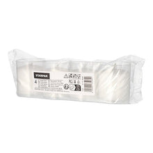 Lade das Bild in den Galerie-Viewer, Starpak 4 Partylichte Ø 5 cm · 6,5 cm transparent | Folie (4 Stück)