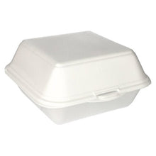 Lade das Bild in den Galerie-Viewer, Starpak 100 Hamburger-Boxen mit Klappdeckel, XPS 11 cm x 20 cm x 20 cm weiss laminiert XXL | Schrumpffolie (100 Stück)