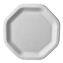 Lade das Bild in den Galerie-Viewer, PAPSTAR Teller "pure" 8-eckig, 23,5 cm, weiß, ideal für Feste | Schrumpffolie (50 Stück)