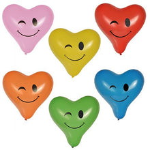 Lade das Bild in den Galerie-Viewer, PAPSTAR Luftballons "Heart - Blinky", Ø 28 cm, bunt sortiert | Beutel (6 Stück)
