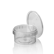Lade das Bild in den Galerie-Viewer, Starpak 40 Feinkostbecher, PP 480 ml Ø 11,8 cm · 7 cm transparent mit Originalitätsverschluss | Schrumpffolie (40 Stück)