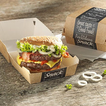 Lade das Bild in den Galerie-Viewer, PAPSTAR 50 Burgerboxen, Pappe "pure" "Good Food"