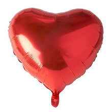 Lade das Bild in den Galerie-Viewer, PAPSTAR Folienluftballon Herz rot, Ø 45 cm, ideal für Feiern | Beutel (1 Stück)