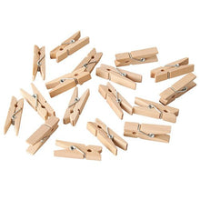 Lade das Bild in den Galerie-Viewer, PAPSTAR Mini-Klammern aus Holz, 3,5 cm, ideal für Bastelprojekte | Papptray (100 Stück)