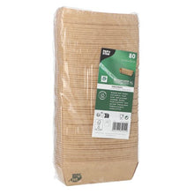Lade das Bild in den Galerie-Viewer, PAPSTAR 80 Snacktrays, Pappe "pure" braun "100% Fair"