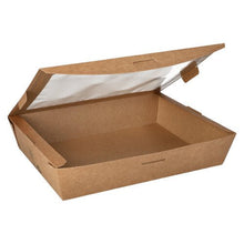 Lade das Bild in den Galerie-Viewer, PAPSTAR 40 Feinkostboxen, Pappe mit Sichtfenster aus PLA "pure" eckig braun "100% Fair"