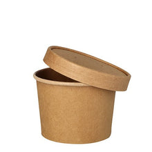 Lade das Bild in den Galerie-Viewer, PAPSTAR Suppenbecher rund, 9,8 cm braun, ideal für Suppen und Snacks | Folie (25 Stück)