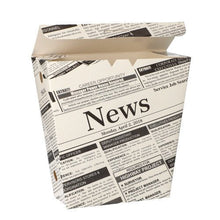 Lade das Bild in den Galerie-Viewer, PAPSTAR Pommes-Frites-Schütte "Newsprint", Klappdeckel, Pappe | Folie (50 Stück)