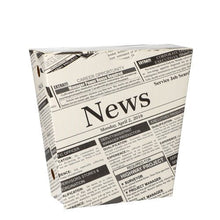 Lade das Bild in den Galerie-Viewer, PAPSTAR Pommes-Frites-Schütte "Newsprint", Klappdeckel, Pappe | Folie (50 Stück)