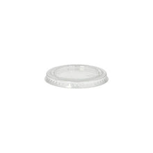 Lade das Bild in den Galerie-Viewer, PAPSTAR Deckel für Portionsbecher, rund Ø 6 cm, transparent, PLA "pure" | Schrumpffolie (50 Stück)