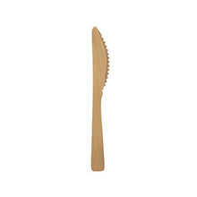 Lade das Bild in den Galerie-Viewer, PAPSTAR Messer aus Bambus "pure", 17 cm, umweltfreundlich und stabil | Papptray (50 Stück)
