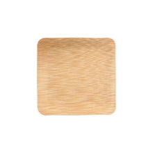 Lade das Bild in den Galerie-Viewer, PAPSTAR Fingerfood Teller Bambus "pure" eckig 8,5 cm | Schrumpffolie (10 Stück)