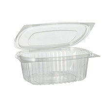 Lade das Bild in den Galerie-Viewer, Starpak 50 Feinkost- und Salatschalen mit Klappdeckel, R-PET glasklar oval