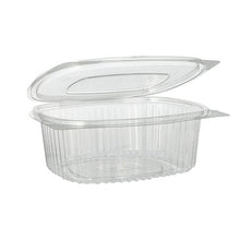 Lade das Bild in den Galerie-Viewer, Starpak 50 Feinkost- und Salatschalen mit Klappdeckel, R-PET glasklar oval