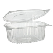 Lade das Bild in den Galerie-Viewer, Starpak 50 Feinkost- und Salatschalen mit Klappdeckel, R-PET glasklar oval