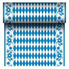 Lade das Bild in den Galerie-Viewer, PAPSTAR Tischläufer Airlaid "Bayrisch Blau", stoffähnlich, 24 m x 40 cm | Karton (1 Rolle)