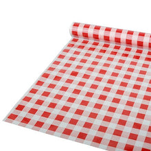 Lade das Bild in den Galerie-Viewer, Starpak Tischdecke, Folie 50 m x 80 cm rot "Karo" | Folie (1 Rolle)