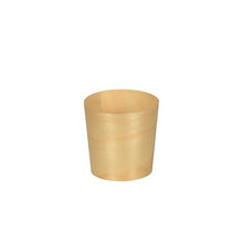 Lade das Bild in den Galerie-Viewer, PAPSTAR Fingerfood-Schalen aus Holz "pure", rund, Ø 4,5 cm | Schrumpffolie (12 Stück)