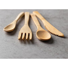Lade das Bild in den Galerie-Viewer, PAPSTAR Bambusmesser "pure" 16 cm, umweltfreundlich und stabil | Beutel (10 Stück)