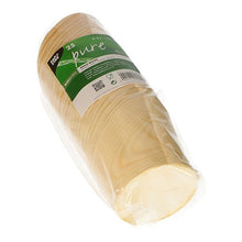 Lade das Bild in den Galerie-Viewer, PAPSTAR Snackbecher aus Holz "pure", Ø 8,2 cm, umweltfreundlich | Folie (25 Stück)