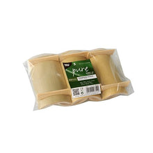 Lade das Bild in den Galerie-Viewer, PAPSTAR Fingerfood Schalen aus Bambus "pure" eckig 10x5,7 cm | Folie (5 Stück)