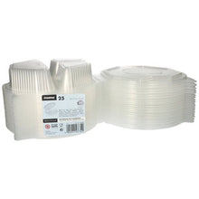 Lade das Bild in den Galerie-Viewer, Starpak 25 Menüboxen mit Klappdeckeln, PP transparent 8-eckig - 5,9 cm x 21,5 cm x 21,5 cm