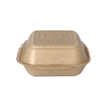 Lade das Bild in den Galerie-Viewer, Starpak 125 Hamburger-Boxen groß mit Klappdeckel, XPP 7 cm x 15 cm x 15 cm beige | Folie (125 Stück)