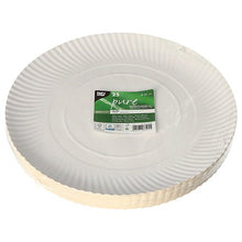 Lade das Bild in den Galerie-Viewer, PAPSTAR 25 Teller, Pappe "pure" rund weiss